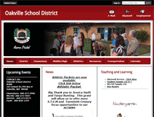 Tablet Screenshot of oakvilleschools.org
